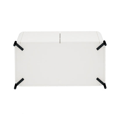 Manhattan Comfort - Abbey Accent Cabinet with 2 Adjustable Shelves in Maple and Off White - AF004-OW veiw 7