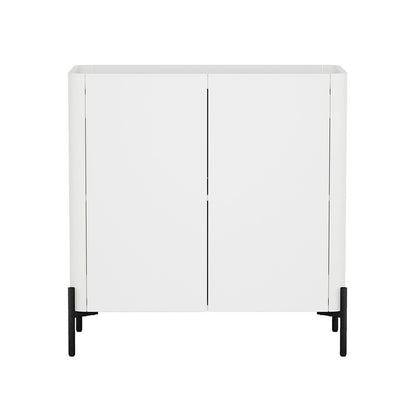 Manhattan Comfort - Abbey Accent Cabinet with 2 Adjustable Shelves in White - AF004-WH veiw 1