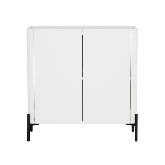 Manhattan Comfort - Abbey Accent Cabinet with 2 Adjustable Shelves in White - AF004-WH veiw 1