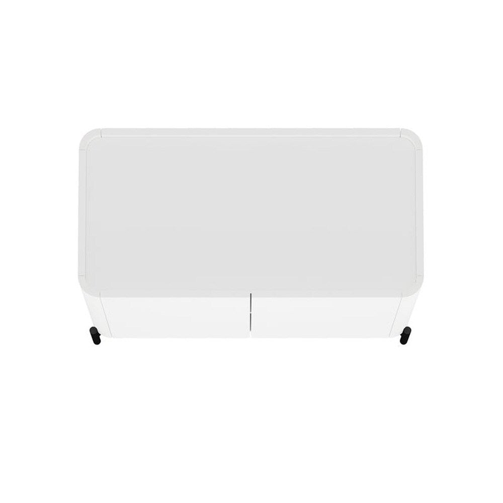 Manhattan Comfort - Abbey Accent Cabinet with 2 Adjustable Shelves in White - AF004-WH veiw 4