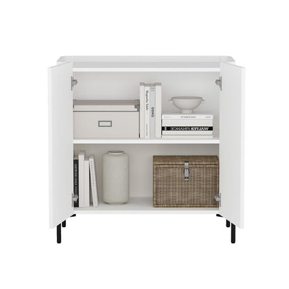 Manhattan Comfort - Abbey Accent Cabinet with 2 Adjustable Shelves in White - AF004-WH veiw 7