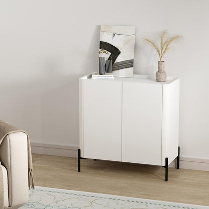 Manhattan Comfort - Abbey Accent Cabinet with 2 Adjustable Shelves in White - AF004-WH veiw 8