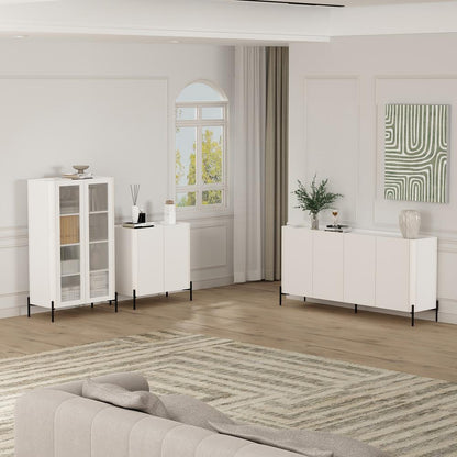 Manhattan Comfort - Abbey Accent Cabinet with 2 Adjustable Shelves in White - AF004-WH veiw 10