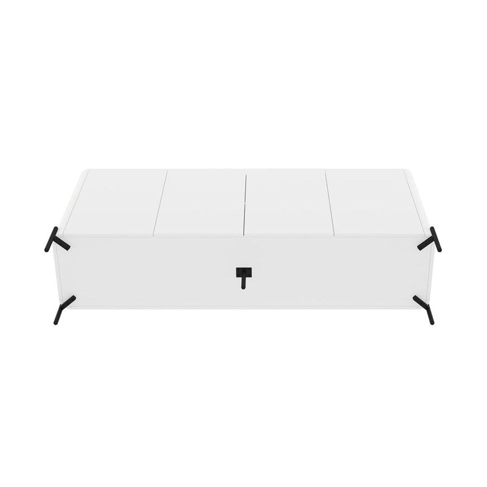 Manhattan Comfort - Abbey Sideboard with 4 Adjustable Shelves in White - SB006-WH veiw 6