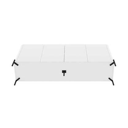 Manhattan Comfort - Abbey Sideboard with 4 Adjustable Shelves in White - SB006-WH veiw 6
