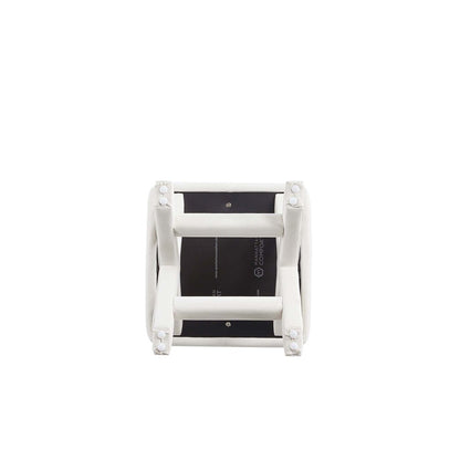 Manhattan Comfort - Abigail 20W Velvet Bench with Solid Wood Legs in Cream - OT004-CR veiw 7
