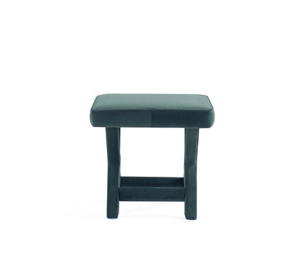 Manhattan Comfort - Abigail 20W Velvet Bench with Solid Wood Legs in Green - OT004-GR veiw 5