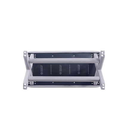 Manhattan Comfort - Abigail 42W Velvet Bench with Solid Wood Legs in Grey - OT005-GY veiw 7