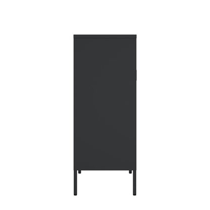Manhattan Comfort - Amelia 31.5 Accent Cabinet with 3 Adjustable Shelves in Black - AF008-BK veiw 5