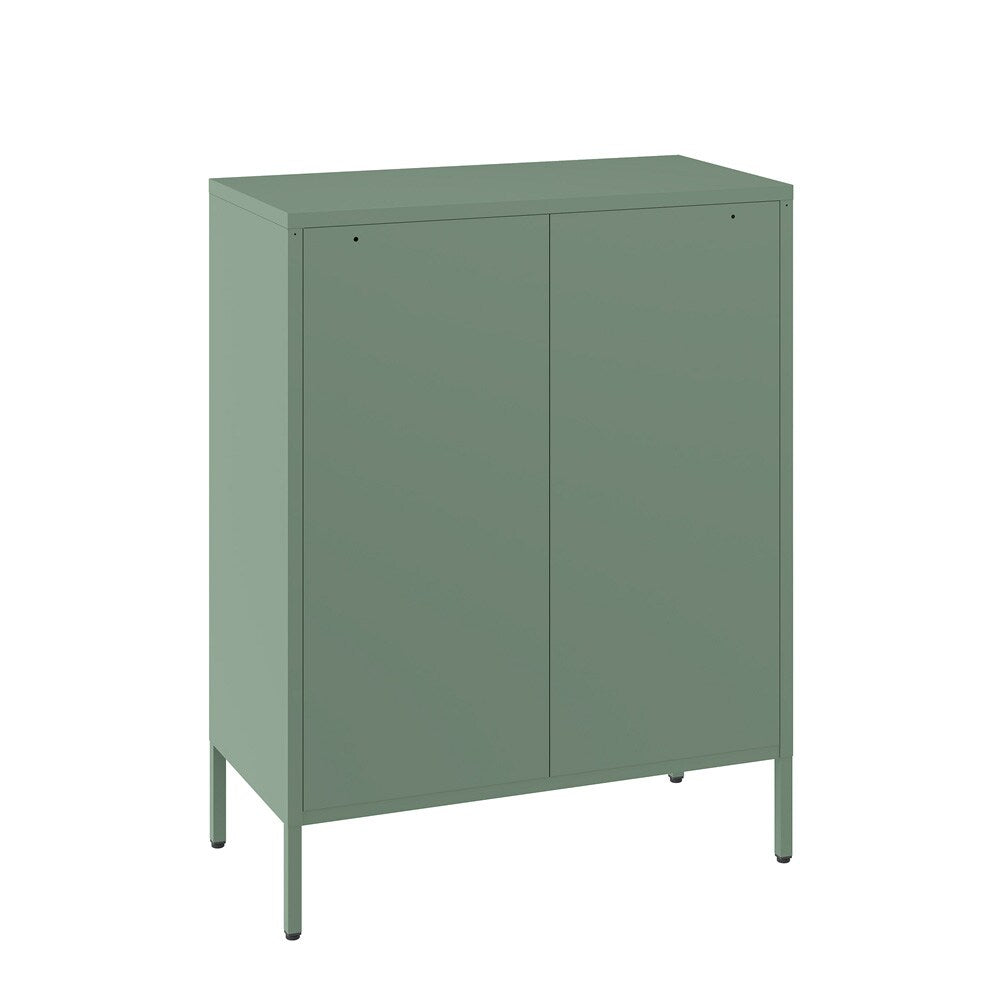 Manhattan Comfort - Amelia 31.5 Accent Cabinet with 3 Adjustable Shelves in Green - AF008-GR veiw 4