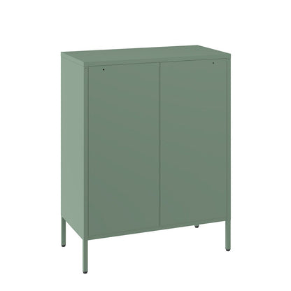 Manhattan Comfort - Amelia 31.5 Accent Cabinet with 3 Adjustable Shelves in Green - AF008-GR veiw 4