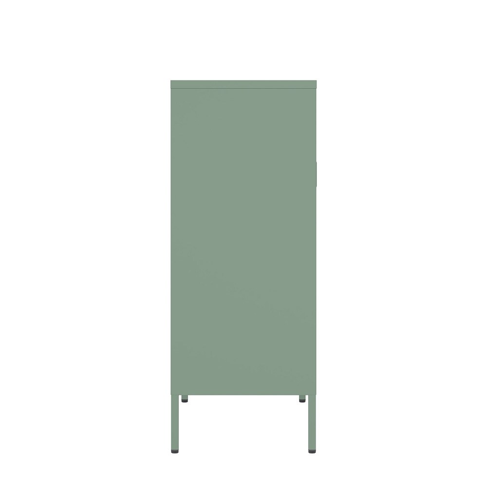 Manhattan Comfort - Amelia 31.5 Accent Cabinet with 3 Adjustable Shelves in Green - AF008-GR veiw 5