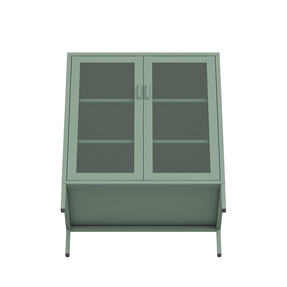 Manhattan Comfort - Amelia 31.5 Accent Cabinet with 3 Adjustable Shelves in Green - AF008-GR veiw 6