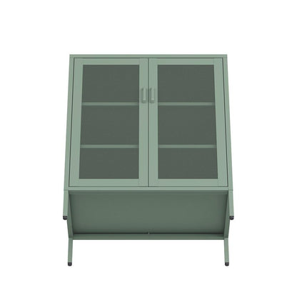 Manhattan Comfort - Amelia 31.5 Accent Cabinet with 3 Adjustable Shelves in Green - AF008-GR veiw 6