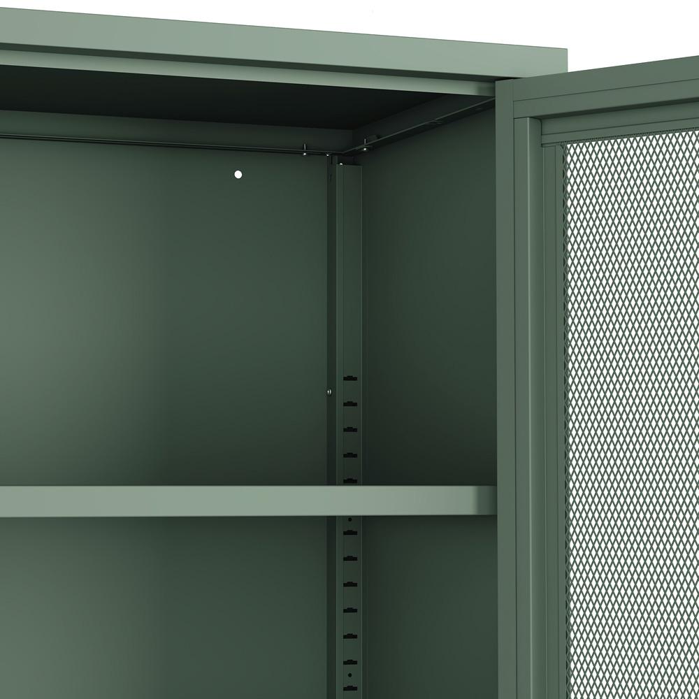 Manhattan Comfort - Amelia 31.5 Accent Cabinet with 3 Adjustable Shelves in Green - AF008-GR veiw 7