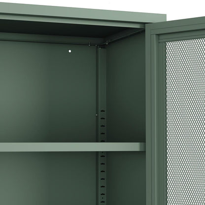 Manhattan Comfort - Amelia 31.5 Accent Cabinet with 3 Adjustable Shelves in Green - AF008-GR veiw 7