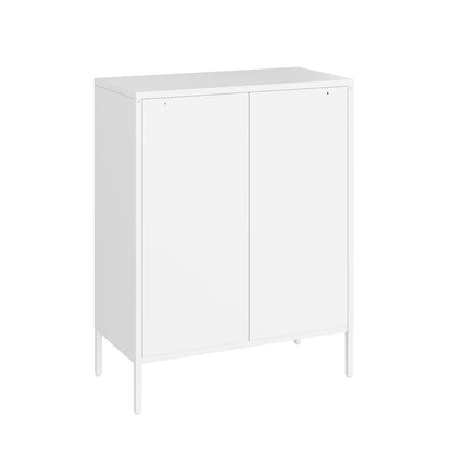 Manhattan Comfort - Amelia 31.5 Accent Cabinet with 3 Adjustable Shelves in White - AF008-WH veiw 4