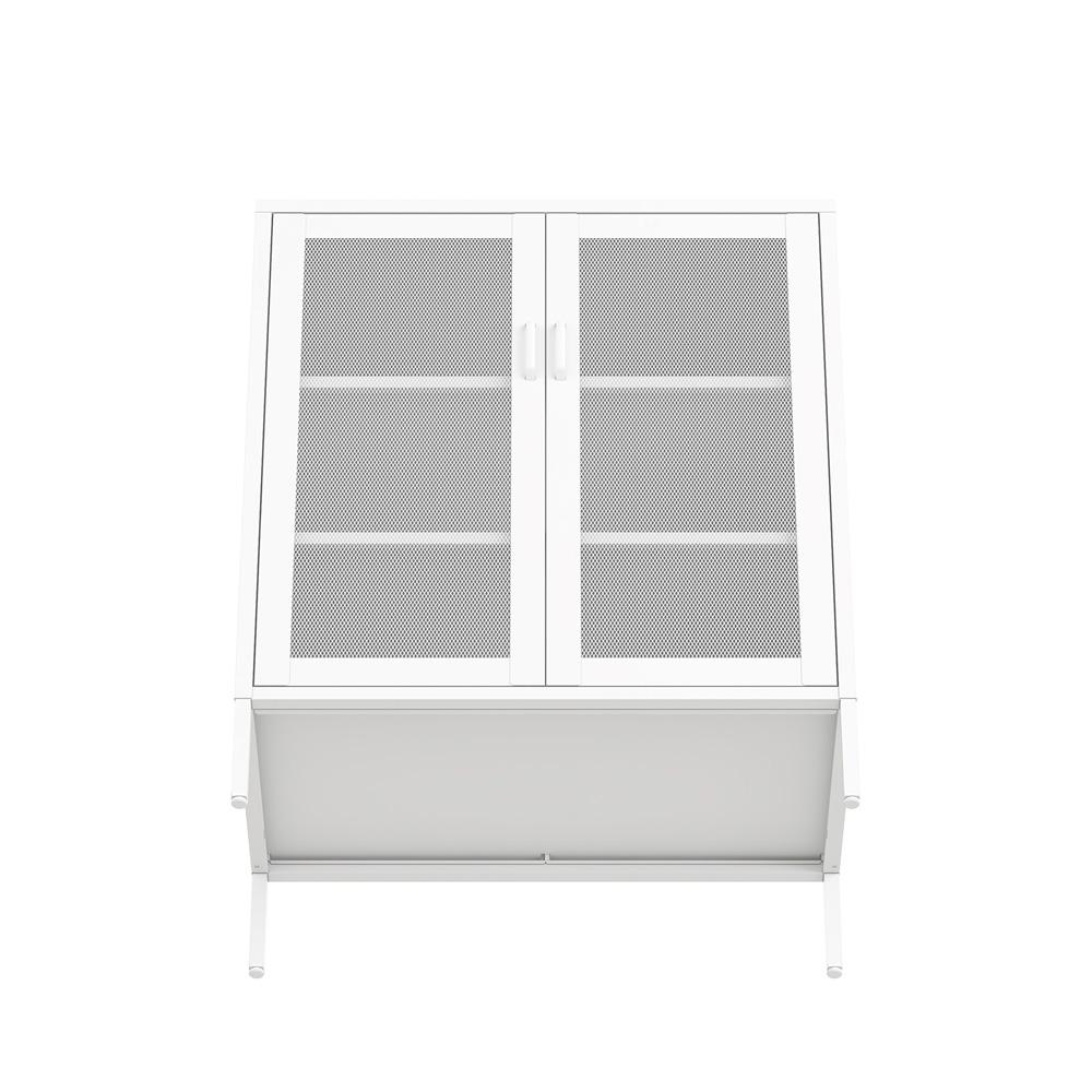 Manhattan Comfort - Amelia 31.5 Accent Cabinet with 3 Adjustable Shelves in White - AF008-WH veiw 6