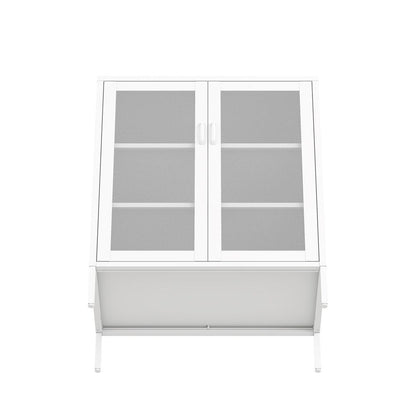 Manhattan Comfort - Amelia 31.5 Accent Cabinet with 3 Adjustable Shelves in White - AF008-WH veiw 6