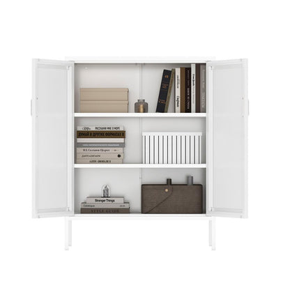 Manhattan Comfort - Amelia 31.5 Accent Cabinet with 3 Adjustable Shelves in White - AF008-WH veiw 8