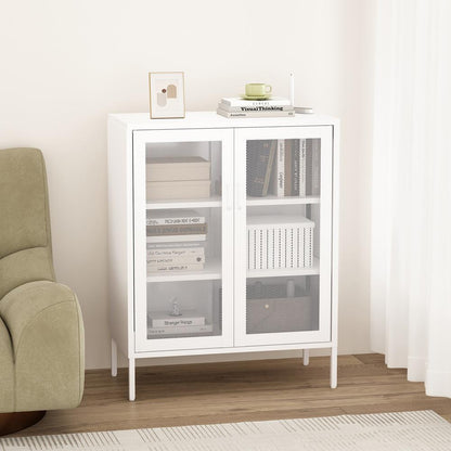 Manhattan Comfort - Amelia 31.5 Accent Cabinet with 3 Adjustable Shelves in White - AF008-WH veiw 10