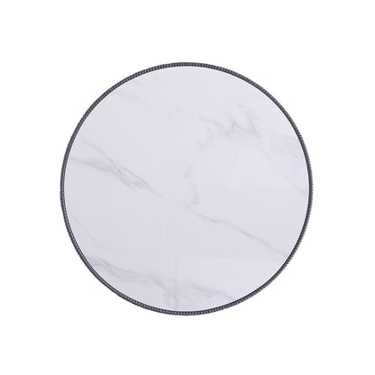 Manhattan Comfort - 2-Piece Anderson Leatherette Coffee Table and End Table 1.0 with Stainless Steel Legs in Grey - 2-AT02-GY veiw 8