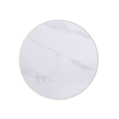 Manhattan Comfort - 3-Piece Anderson Leatherette Coffee Table, End Table 1.0, and End Table 2.0 with Stainless Steel Legs in Cream - 3-AT01-CR veiw 9