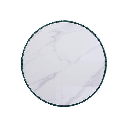 Manhattan Comfort - 3-Piece Anderson Leatherette Coffee Table, End Table 1.0, and End Table 2.0 with Stainless Steel Legs in Green - 3-AT01-GR veiw 9