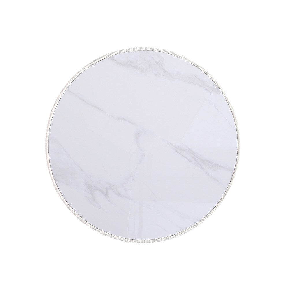 Manhattan Comfort - Anderson Leatherette Coffee Table with Stainless Steel Legs in Cream - CT012-CR veiw 5