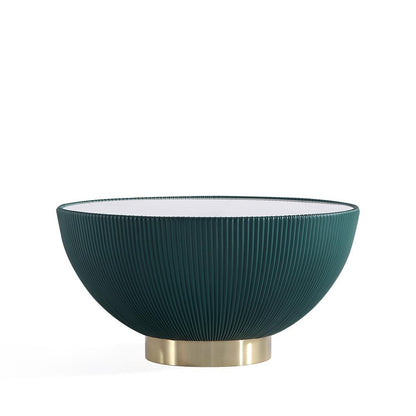 Manhattan Comfort - Anderson Leatherette Coffee Table with Stainless Steel Legs in Green - CT012-GR veiw 2