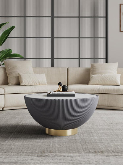 Manhattan Comfort - Anderson Leatherette Coffee Table with Stainless Steel Legs in Grey - CT012-GY veiw 7