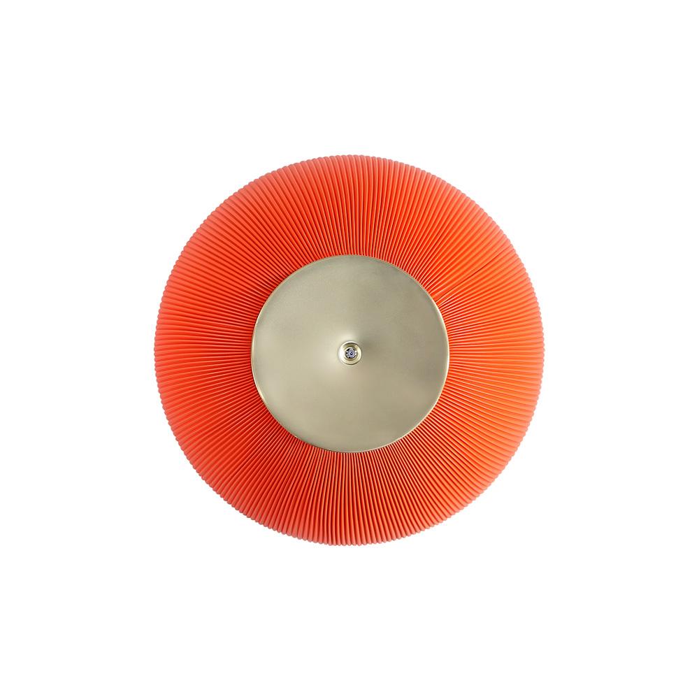 Manhattan Comfort - Anderson Leatherette Coffee Table with Stainless Steel Legs in Orange - CT012-OR veiw 6
