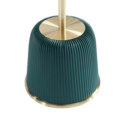 Manhattan Comfort - 2-Piece Anderson Leatherette End Table 1.0 and End Table 2.0 with Stainless Steel Legs in Green - 2-AT03-GR veiw 7