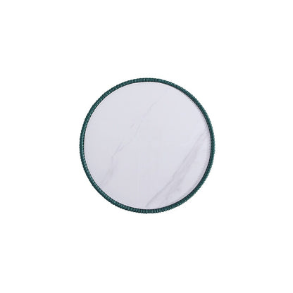 Manhattan Comfort - Anderson Leatherette End Table with Stainless Steel Legs in Green - ET005-GR veiw 5