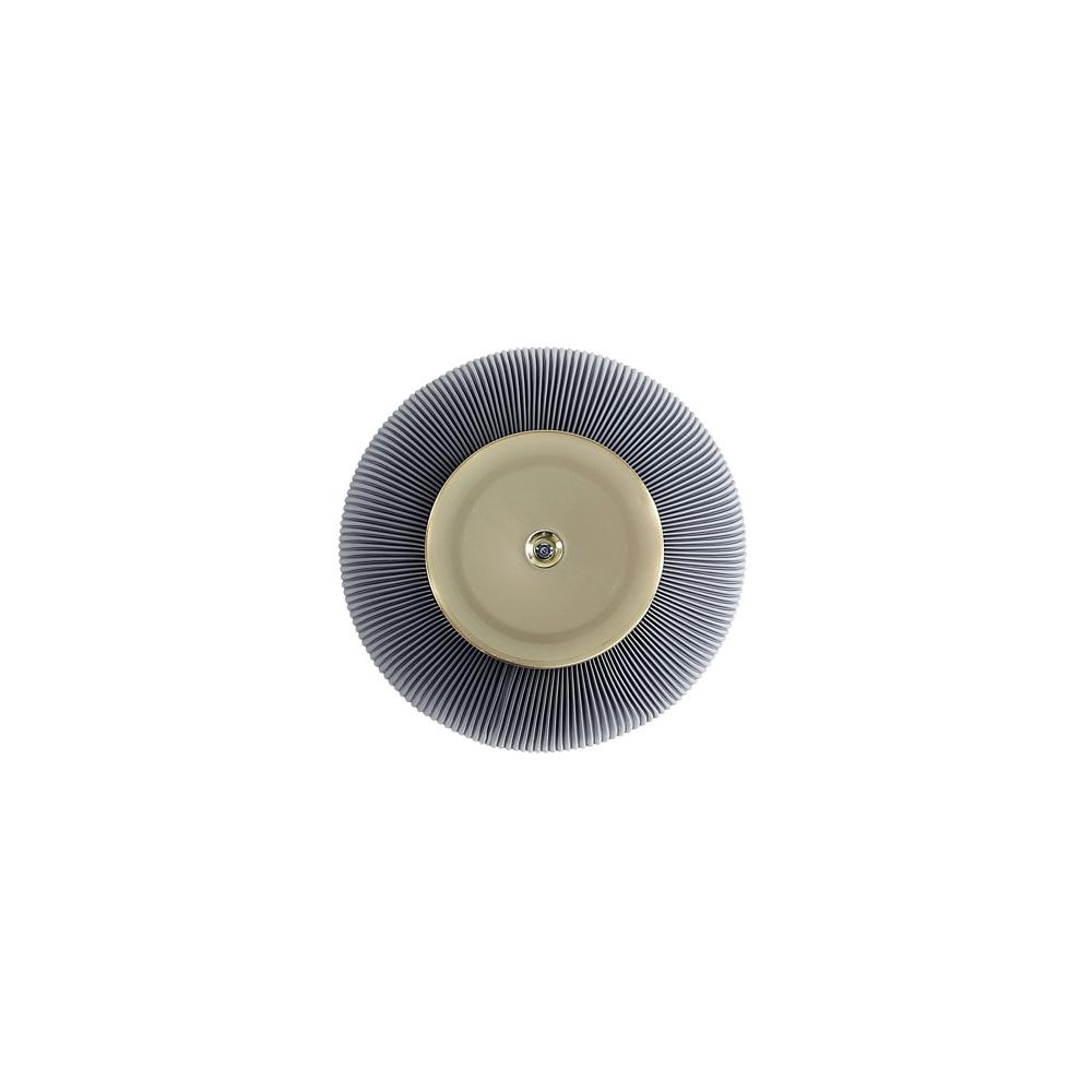Manhattan Comfort - Anderson Leatherette End Table with Stainless Steel Legs in Grey - ET005-GY veiw 6