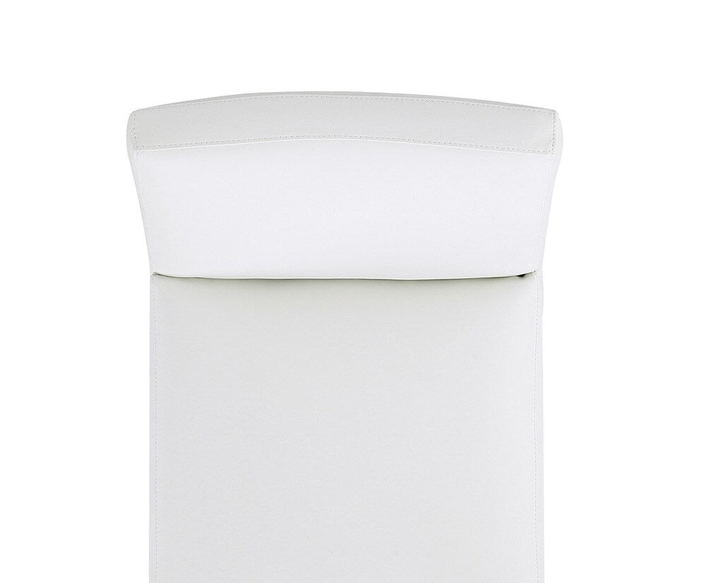 Manhattan Comfort - Anna Square Faux Leather Dining Chair with Plastic Legs in Cream - DC058-CR veiw 8