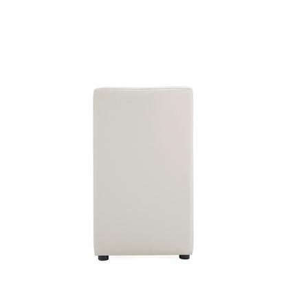 Manhattan Comfort - Anna Square Faux Leather Dining Chair with Plastic Legs in Stone Grey - DC058-ST veiw 5