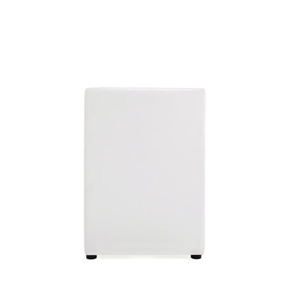 Manhattan Comfort - Anna Square Faux Leather Dining Armchair with Plastic Legs in Cream - DC058AR-CR veiw 5