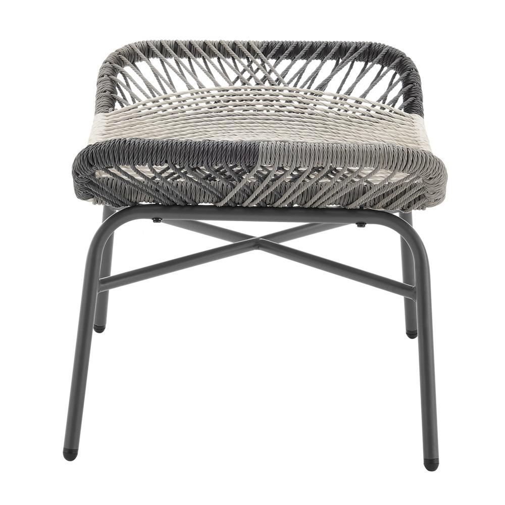 Manhattan Comfort - 5-Piece Ashland Polyester Patio Conversation Set with Steel Legs in Grey - OD-CV023-GY veiw 9