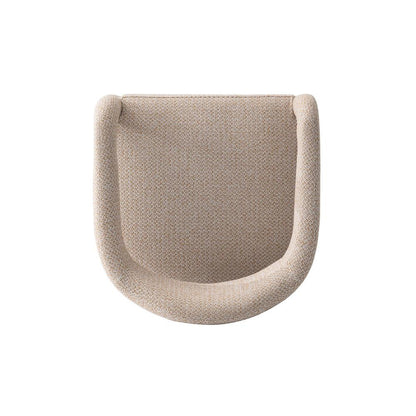 Manhattan Comfort - Aspen Tweed Dining Armchair with Gold Stainless Steel Legs in Gold Dust - DC093AR-GD veiw 6