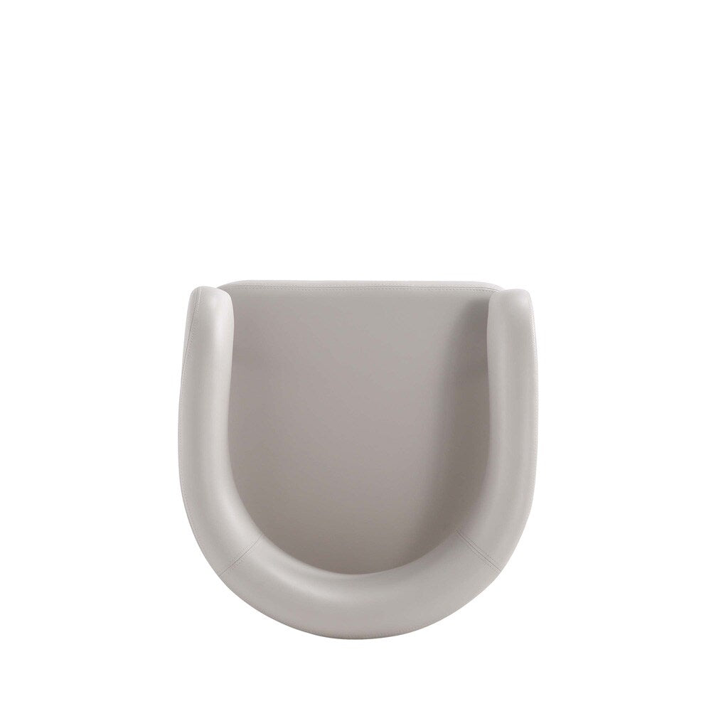 Manhattan Comfort - Augusta Leatherette Barstool with Metal Legs in Light Grey - BS021-LG veiw 6