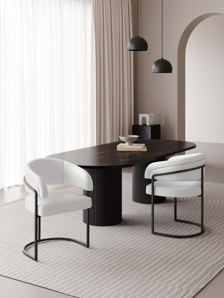 Manhattan Comfort - Augusta Leatherette Dining Chair with Metal Legs in White - Set of 2 - 2-DC094-WH veiw 10