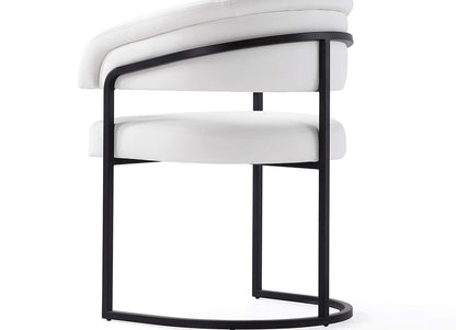 Manhattan Comfort - Augusta Leatherette Dining Chair with Metal Legs in White - Set of 6 - 6-DC094-WH veiw 8