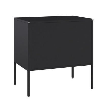 Manhattan Comfort - Ava 23.6 Accent Cabinet with 2 Adjustable Shelves in Black - AF005-BK veiw 4
