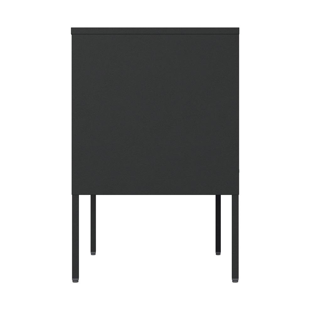 Manhattan Comfort - Ava 23.6 Accent Cabinet with 2 Adjustable Shelves in Black - AF005-BK veiw 5