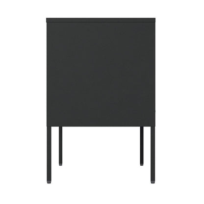 Manhattan Comfort - Ava 23.6 Accent Cabinet with 2 Adjustable Shelves in Black - AF005-BK veiw 5