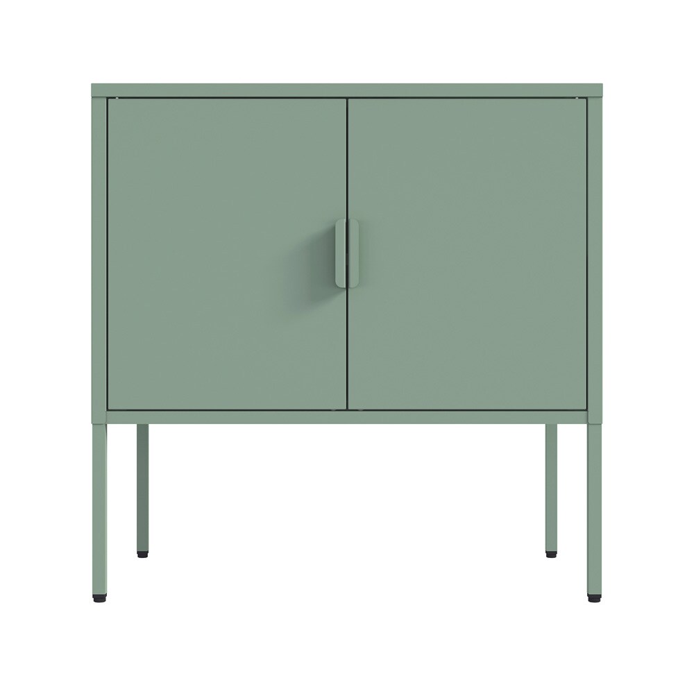 Manhattan Comfort - Ava 23.6 Accent Cabinet with 2 Adjustable Shelves in Green - AF005-GR veiw 1