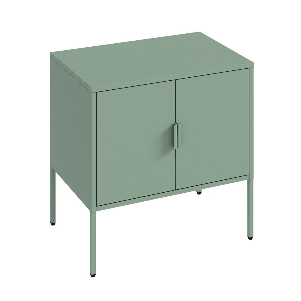 Manhattan Comfort - Ava 23.6 Accent Cabinet with 2 Adjustable Shelves in Green - AF005-GR veiw 3