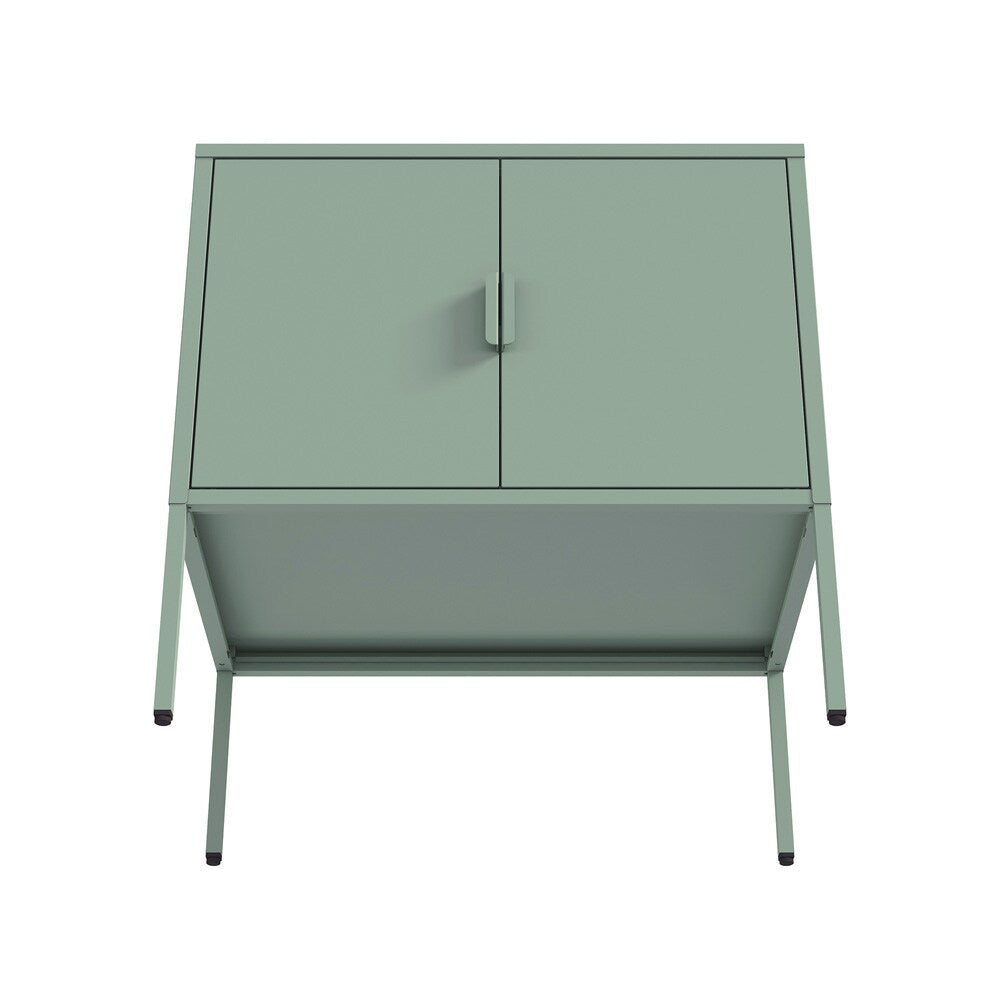 Manhattan Comfort - Ava 23.6 Accent Cabinet with 2 Adjustable Shelves in Green - AF005-GR veiw 6