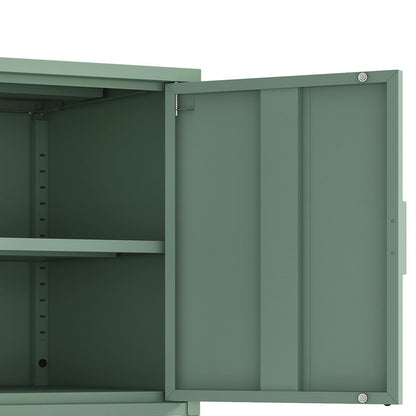 Manhattan Comfort - Ava 23.6 Accent Cabinet with 2 Adjustable Shelves in Green - AF005-GR veiw 7